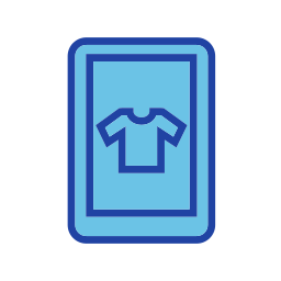 Mobile shopping app icon