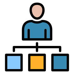 Organization structure icon