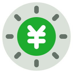 Yen coin icon