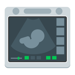 macchina ad ultrasuoni icona