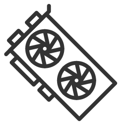 adaptador gráfico de vídeo Ícone