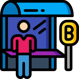 Bus stop icon
