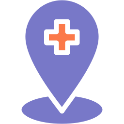 posizione dell'ospedale icona