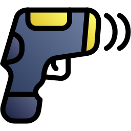 pistola de termómetro icono