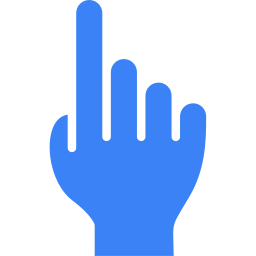 wskaźnik dłoni ikona