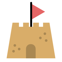замок из песка иконка