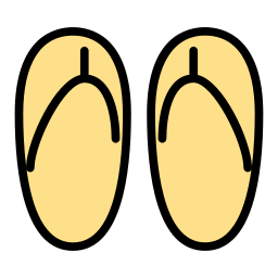 chinelo de dedo Ícone