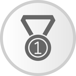 insignia de ganador icono