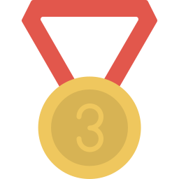 medalha de bronze Ícone
