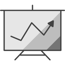 Line graph icon