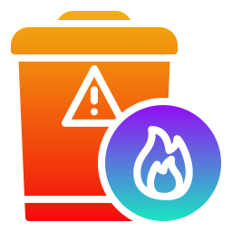 Waste bin icon