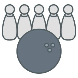 attrezzatura da bowling icona