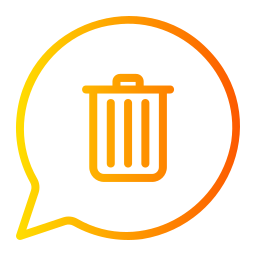 Delete message icon