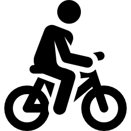 andare in bicicletta icona