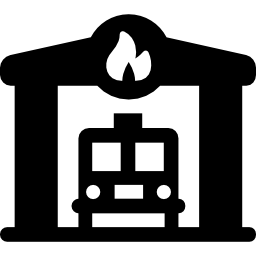 caserma dei pompieri icona