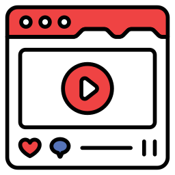 medios de comunicación social icono