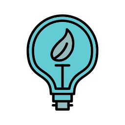 Eco bulb icon