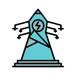 Electric tower icon