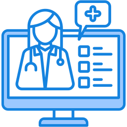 Online doctor icon