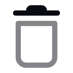 Trash can icon