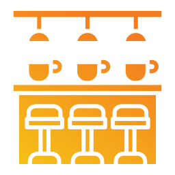 balcão de bar Ícone