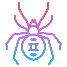 Spider black widow icon