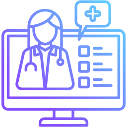 Online doctor icon