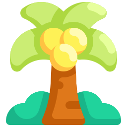 Coconut tree icon