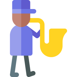 Saxophone player icon