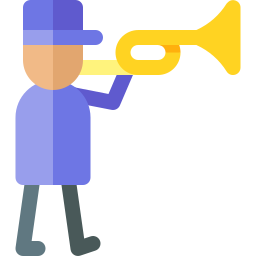 Trumpet player icon