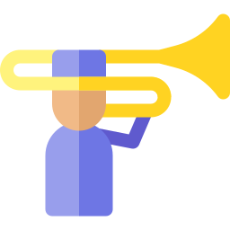 Trombone player icon