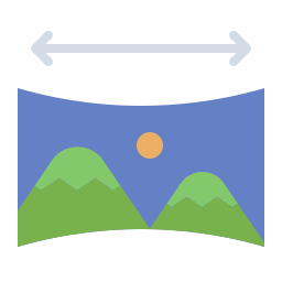 panoramique Icône