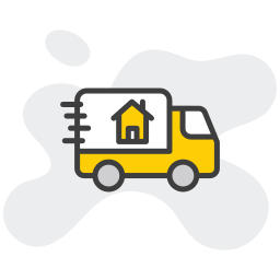 Moving home icon