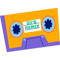 Cassette sticker