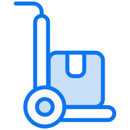 Hand trolley icon