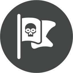 bandera pirata icono