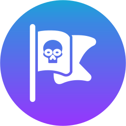 Pirate flag icon