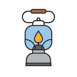 Oil lamp icon