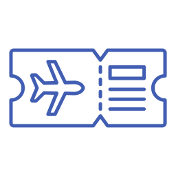 Plane ticket icon