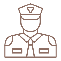 guardia de seguridad icono