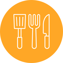 Kitchen utensils icon