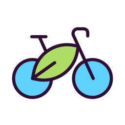 montar en bicicleta icono