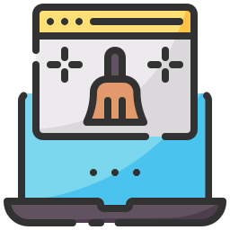 Cleaning data icon