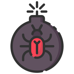 Virus attack icon