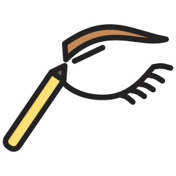 Eyebrown brushes icon