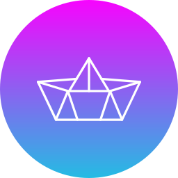 Paper boat icon