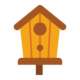 Bird house icon