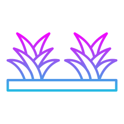 Grass leaves icon