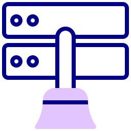 Data cleaning icon