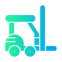 Forklift operation icon